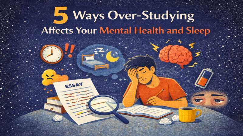 5 Ways Over-Studying Affects Your Mental Health and Sleep